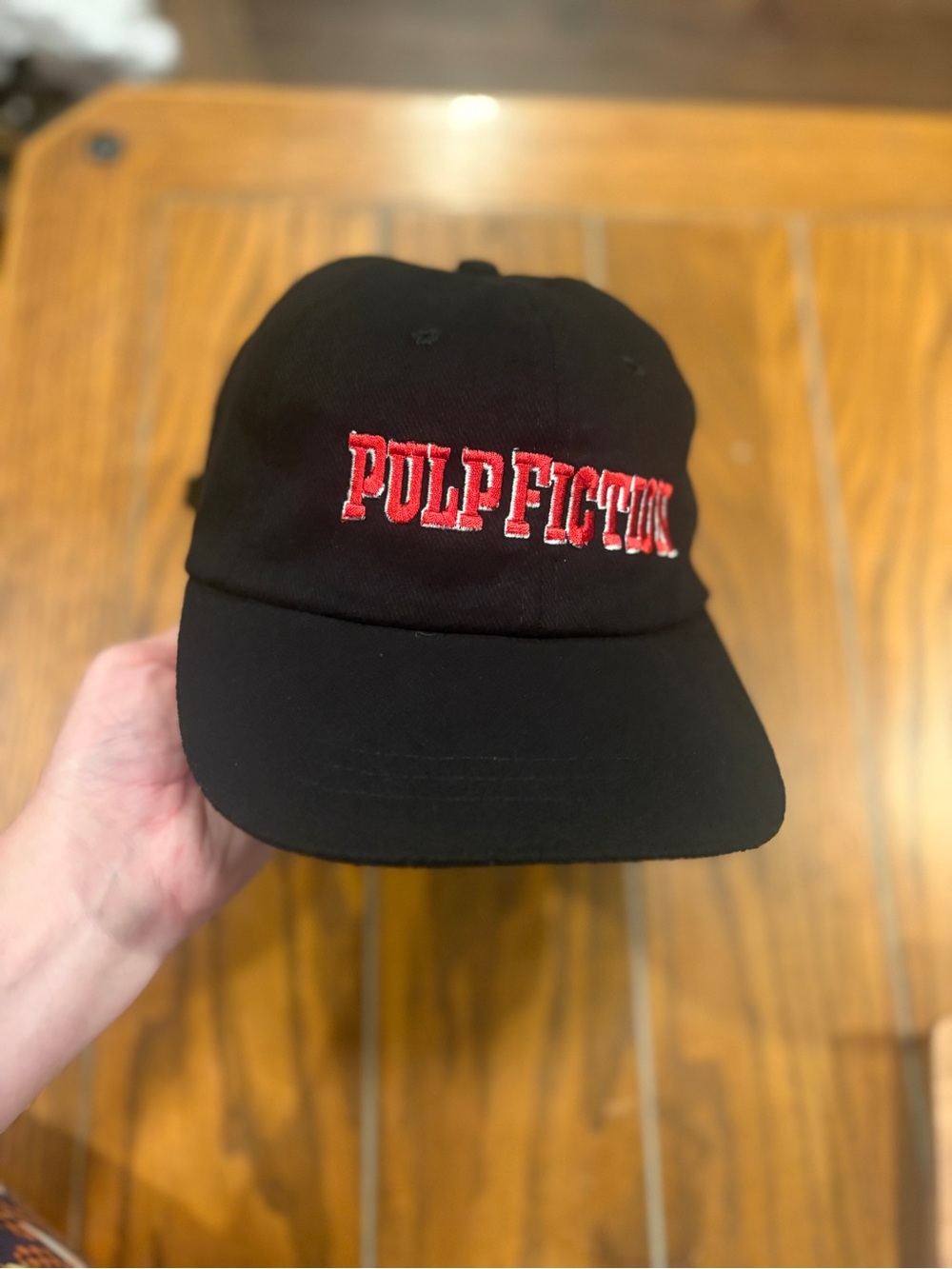 Pulp Fiction Embroidered Black Baseball Cap